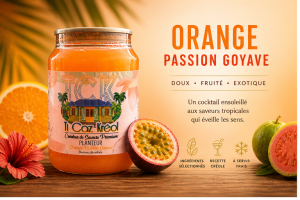 Planteur orange passion goyave Ti Caz Kréol cocktail créole premium